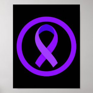 Poster En novembre, nous portons du violet pour la sensib