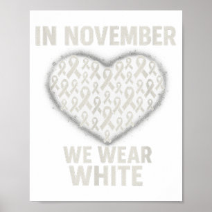 Poster En novembre nous portons le ruban blanc de sensibi