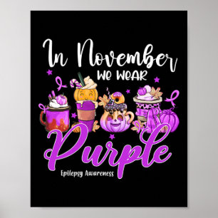 Poster En Novembre Nous Portons Purple Coffee Epilepsie