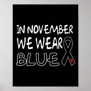 Poster En novembre, nous portons une sensibilisation au d