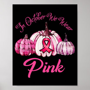 Poster En Octobre Nous Portons Des Cadeaux D'Halloween Ci