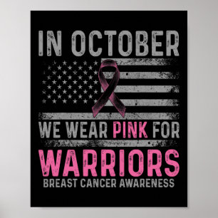 Poster En Octobre Nous Portons Le Rose Faire Des Progrès