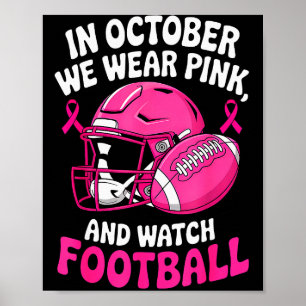Poster En Octobre Nous Portons Nk Cancer Sein Football Se