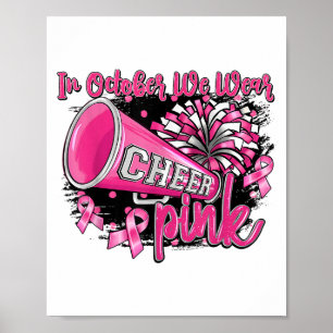 Poster En Octobre Nous Portons Nk Football Cancer Du Sein