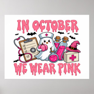 Poster En Octobre, Nous Portons Rose 2025 — Rejoignez le 
