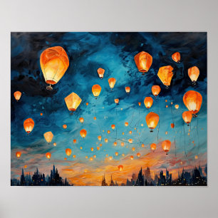 Poster en papier chinois Paysage Art