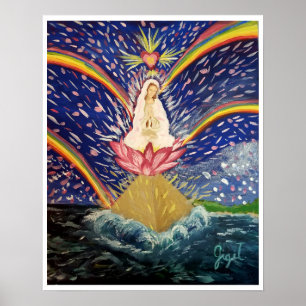 Poster en papier mat Divine Feminine Rising