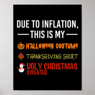 Poster En raison de l'inflation, c'est mon Halloween de T
