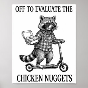 Poster En route pour évaluer les nuggets de poulet Dad Ta
