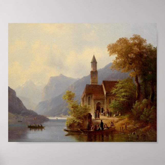 Poster En route pour la messe du dimanche (Devant)