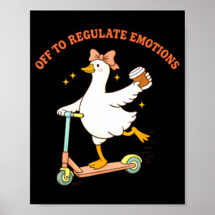 Poster En route pour réguler les émotions trottinette d'o