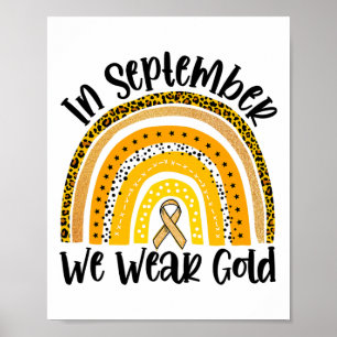 Poster En septembre nous portons le cancer de l'enfance a