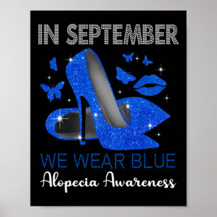 Poster En Septembre Porter Bleu Haut talons Alopecia