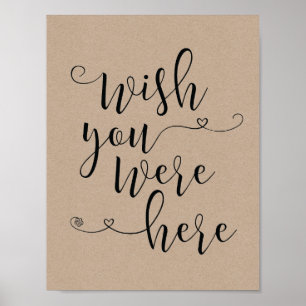 Poster En signe de mémoire d'amour - si vous étiez ici (v