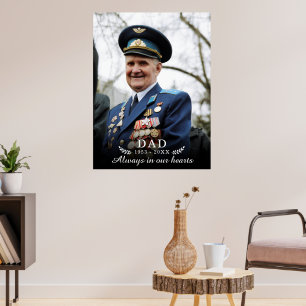 Poster En Souvenir Affectueux   Mémorial Photo Funéraire