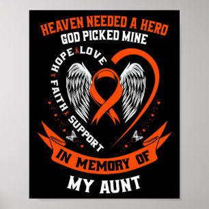 Poster En souvenir de ma tante Mémorial de sensibilisatio