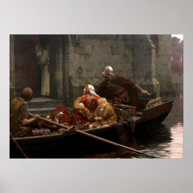 Poster En temps de danger, c. 1897 par Edmund Leighton (Devant)