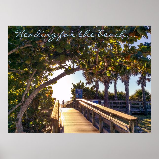 Poster En-tête pour la plage Imprimer (Devant)