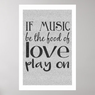 Poster en texte intégral de la douzième nuit