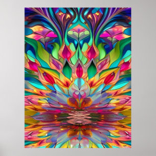 Poster en verre Abstrait coloré