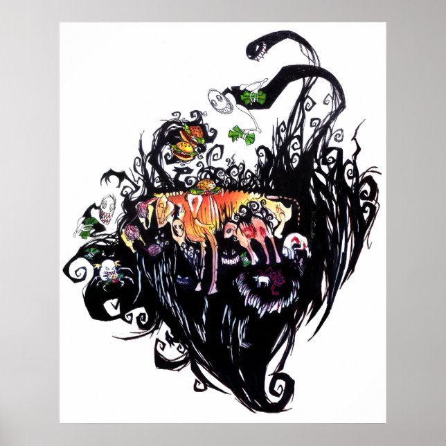 Poster Encéphalopathie spongiforme bovine (Devant)