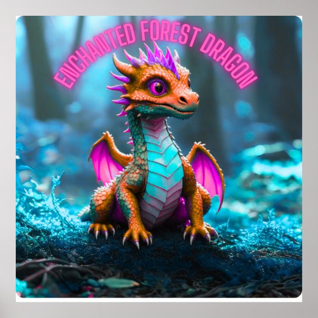 Poster Enchanted Forest Dragon (Devant)