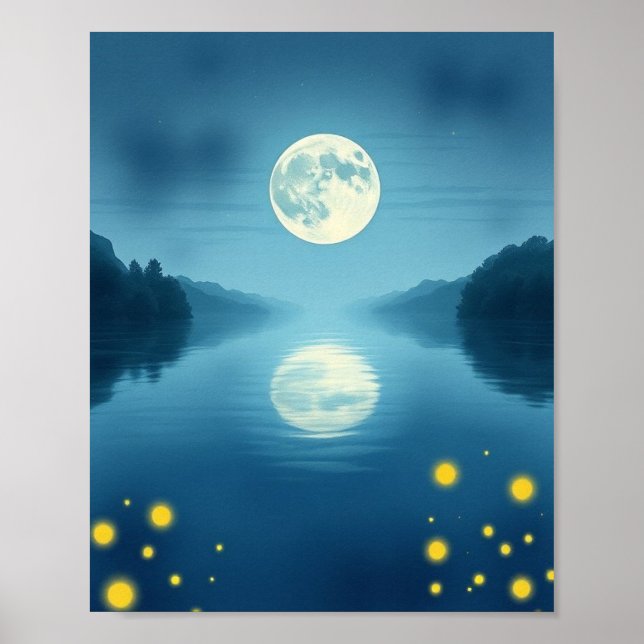 Poster Enchanted Nocturne: A Hyper-Realistic Vision (Devant)