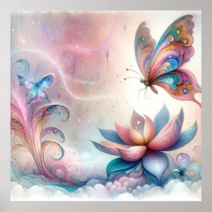 Poster Enchanter l'art papillon