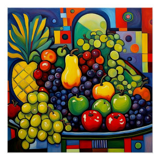 Poster Encore la vie avec les fruits 11