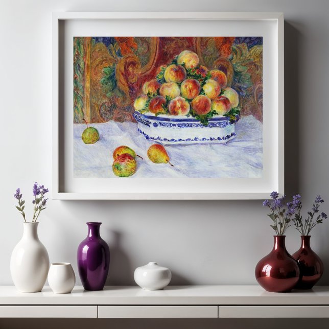 Poster Encore la vie avec les pêches, Renoir (Créateur téléchargé)