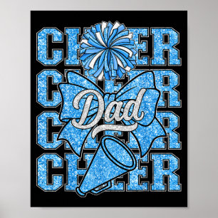 Poster Encourage Papa Papa Noeud Srt Pom-pom Girl Cheerle