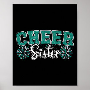 Poster Encourage Sœur Ma Pom-Pom Girl Préférée M'appelle