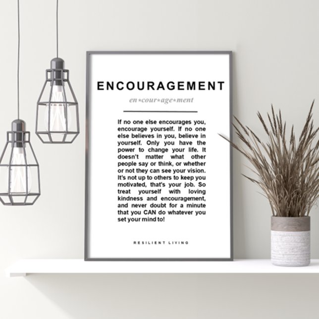 Poster ENCOURAGEMENT Encourager (Créateur téléchargé)