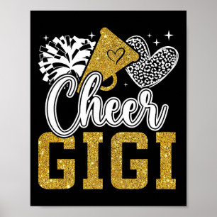 Poster Encourager Gigi d'une meneuse de claque Gigi Grand