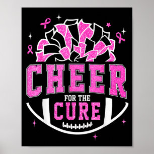Poster Encouragez la pom-pom girl de la sensibilisation a
