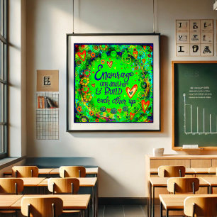 Poster Encouragez-vous à citer un autre Citation École d'