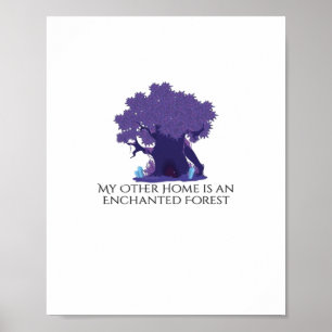 Poster Encre de Whimsigoth - Forêts mystiques, Lunes et M
