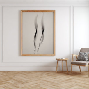 Poster Encre minimaliste Art Abstrait mur pour décoration