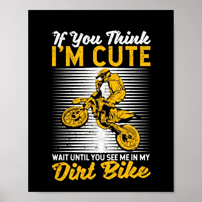 Poster Enduro Supercross Riding Supermoto Dirt Vélo Moto (Devant)