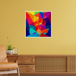 Poster Énergie artistique de chaos prismatique vibrant