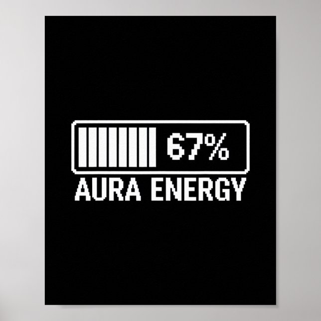 Poster Énergie Aura À 67 Six Sept Mème  (Devant)