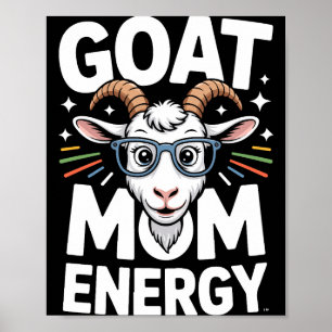 Poster Énergie de Maman Chèvre Gles Spectacle Amusant Con