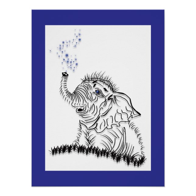 Poster Énergie éléphante (Devant)