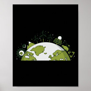 Poster Énergie renouvelable & Recyclage - P De l'envi