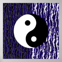 Énergie Zen de Tranquillité Bleue Yin Yang