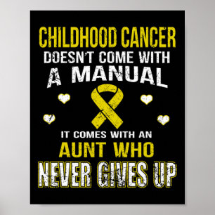 Poster ENFANCE CANCER vient avec la tante qui ne vous don