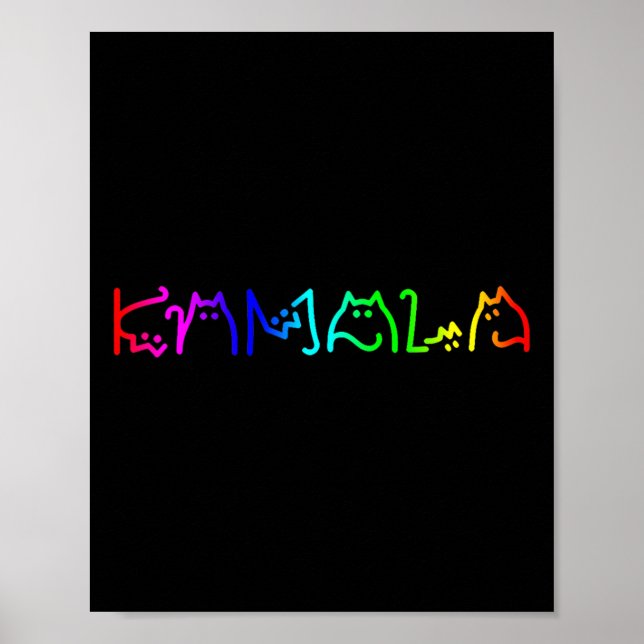 Poster Enfant Chat Dames Kamala Enfant Chat Lady Lgb (Devant)