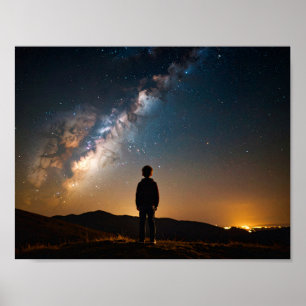 Poster Enfant de broutage