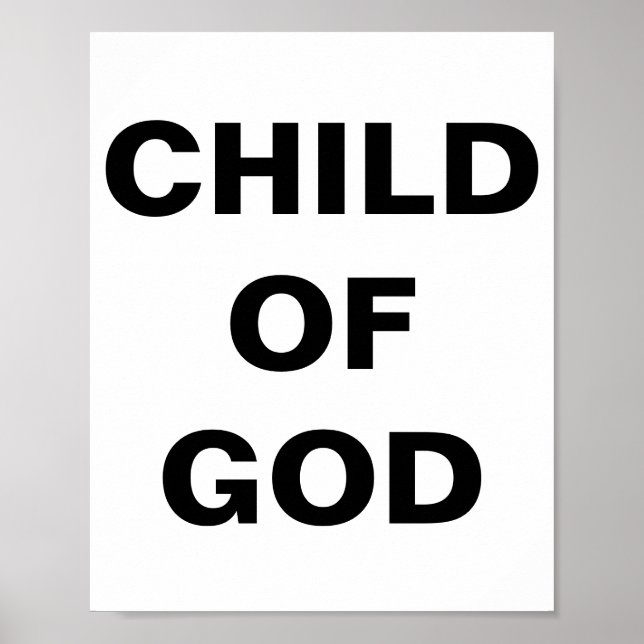Poster "Enfant de Dieu" (Devant)