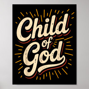 Poster Enfant de Dieu Foi chrétienne 